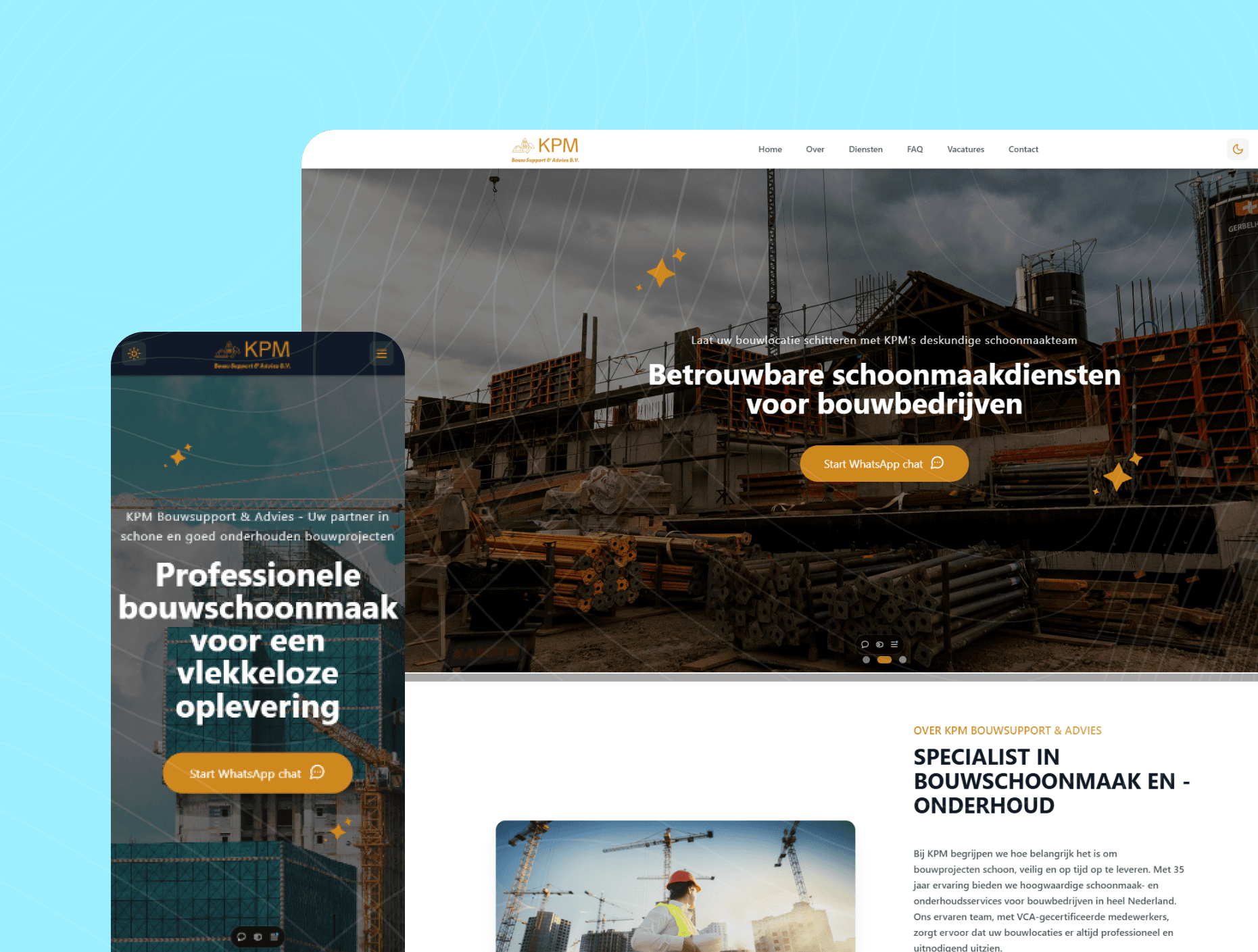 KPM-Bouwsupport Landing Page cover image